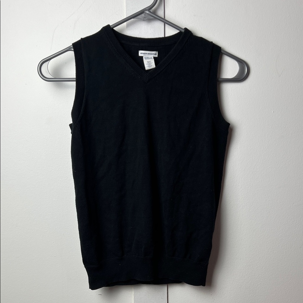 Black V-Neck Sweater Vest